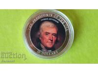 $10 2006 Λιβερία ''Thomas Jefferson'' Color Proof