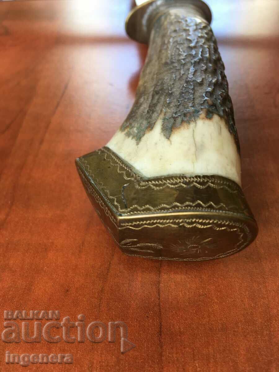 KNIFE BLADE HUNTING KNIFE HORN COLORED with price 165.00 BGN | € 84.36 KNIFE BLADE HUNTING KNIFE HORN COLORED with price 165.00 BGN | € 84.36