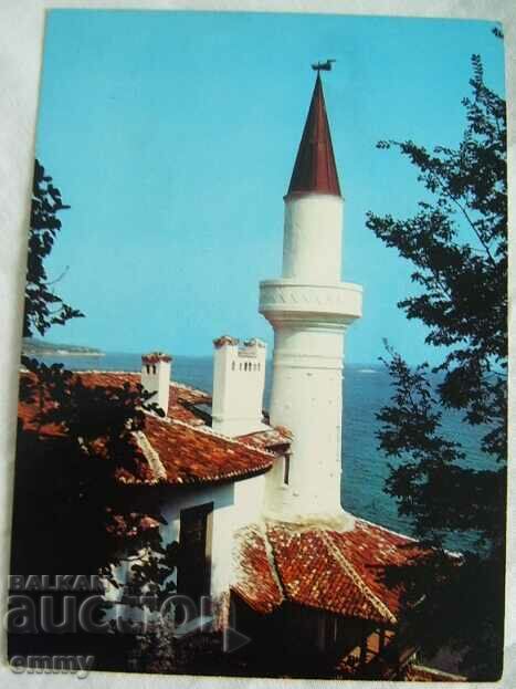 Old photo card Balchik - Rest station