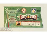 Bilet fotbal CSKA-Levski 2005 Supercupa Bulgaria
