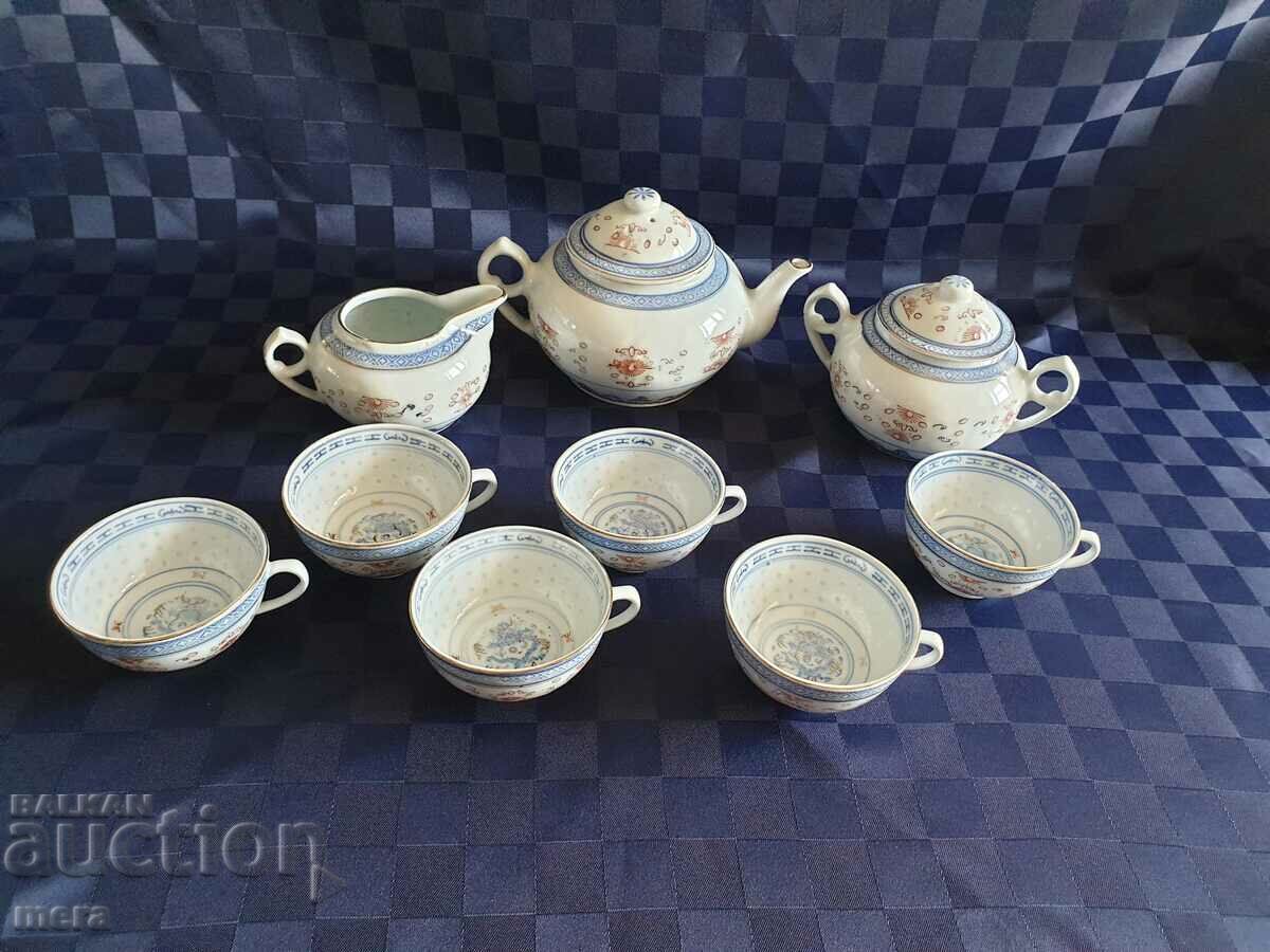 Porcelain Chinese service for tea, coffee with price 130.00 BGN | € 66.47