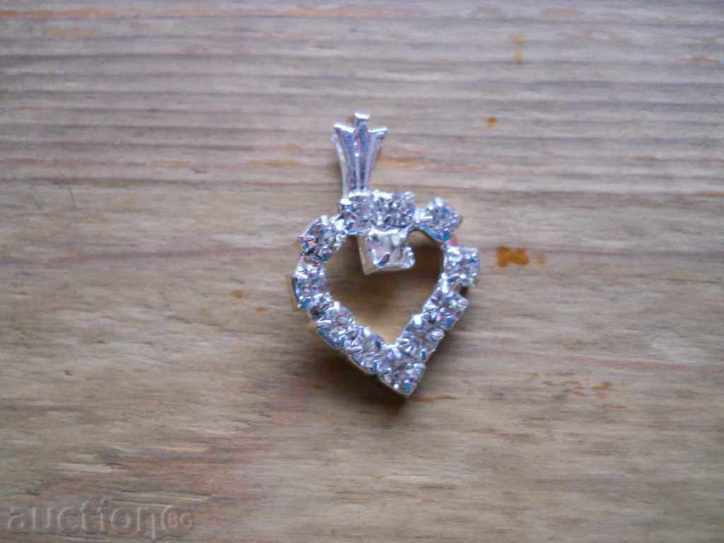 silver-plated locket - heart