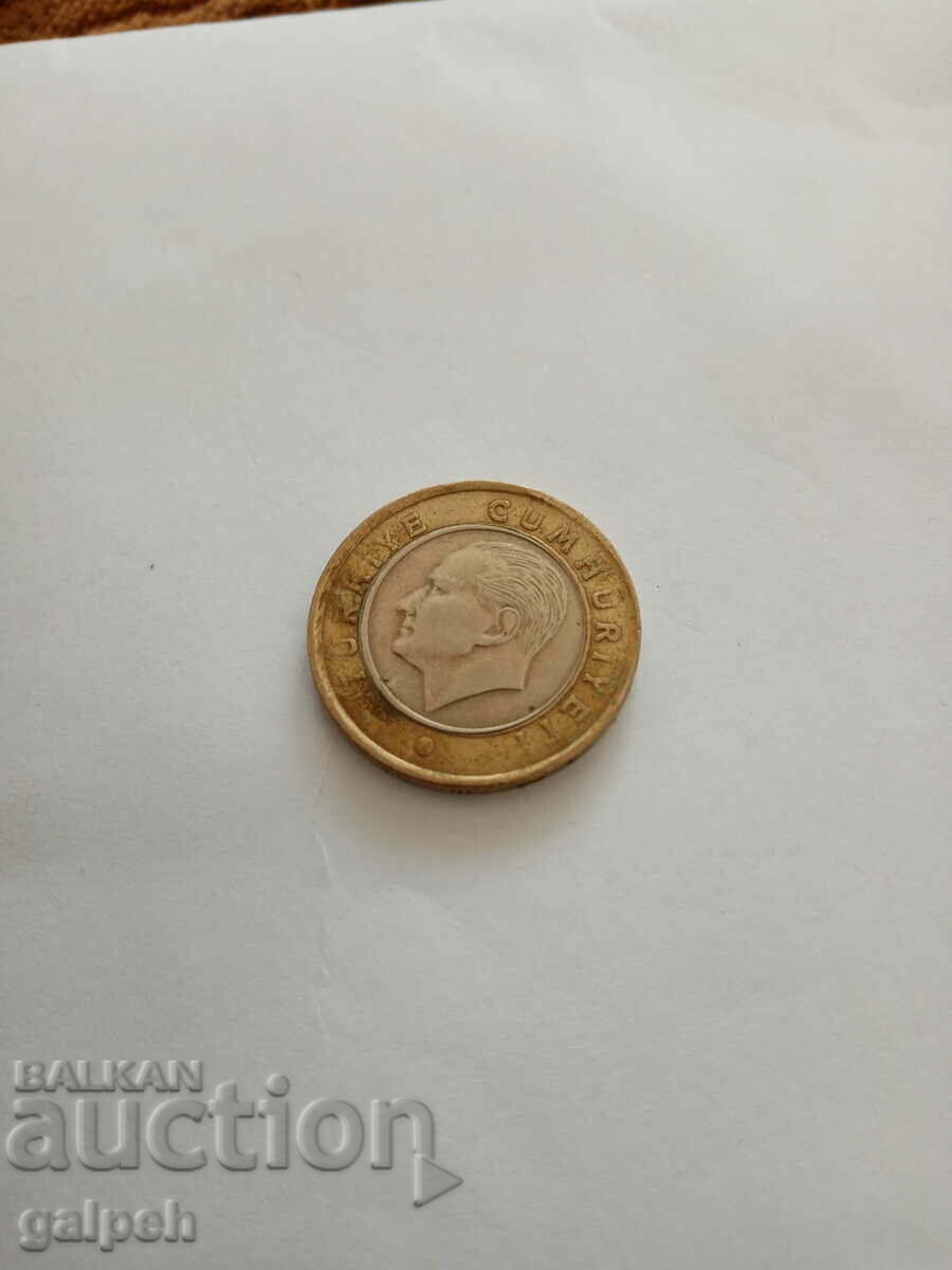 TURKEY COIN - 1 LIRA 2009 - BGN 0.6 with price 0.60 BGN | € 0.31 TURKEY COIN - 1 LIRA 2009 - BGN 0.6 with price 0.60 BGN | € 0.31