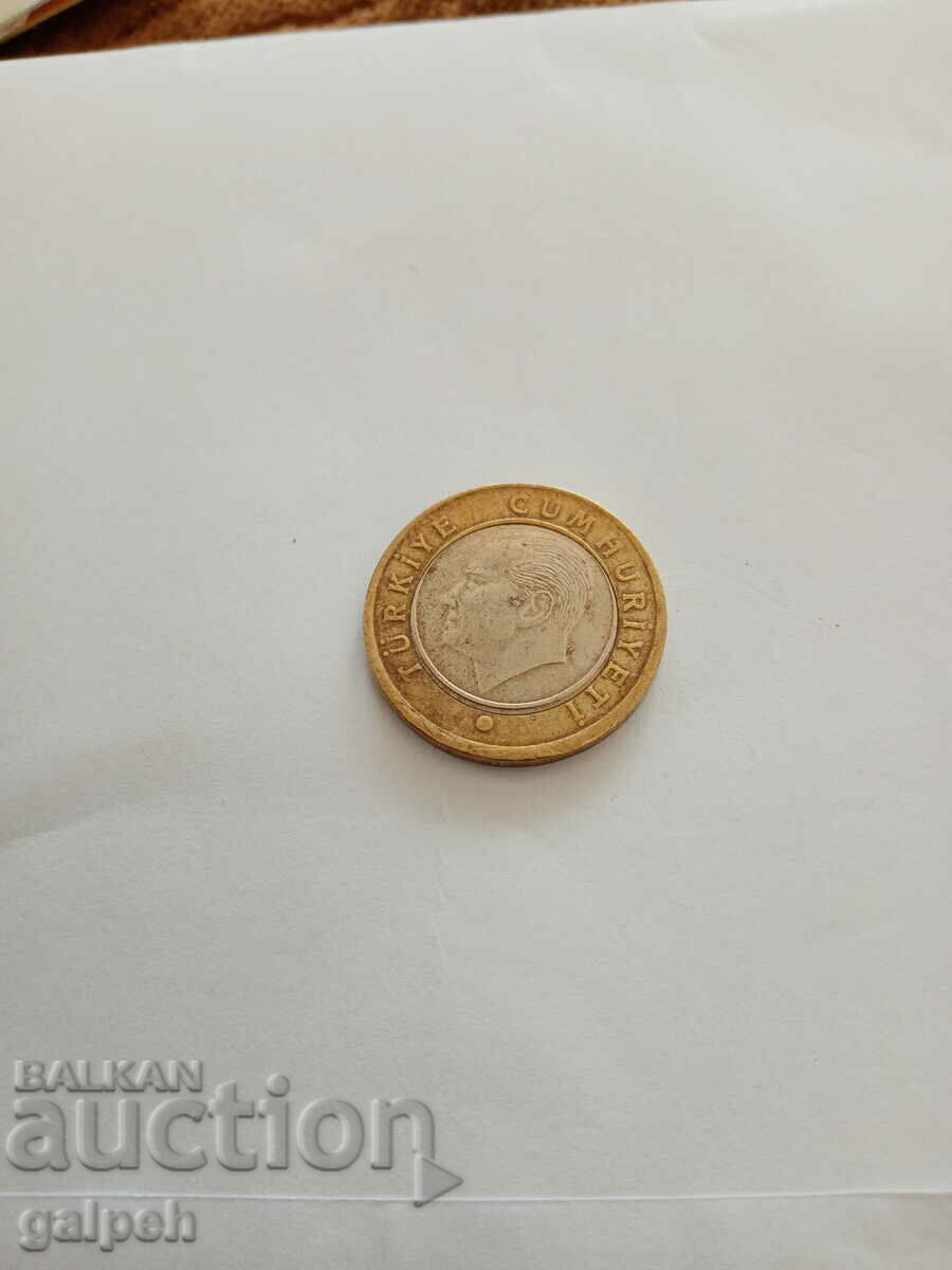 TURKEY COIN - 1 LIRA 2018 - BGN 0.6 with price 0.60 BGN | € 0.31 TURKEY COIN - 1 LIRA 2018 - BGN 0.6 with price 0.60 BGN | € 0.31