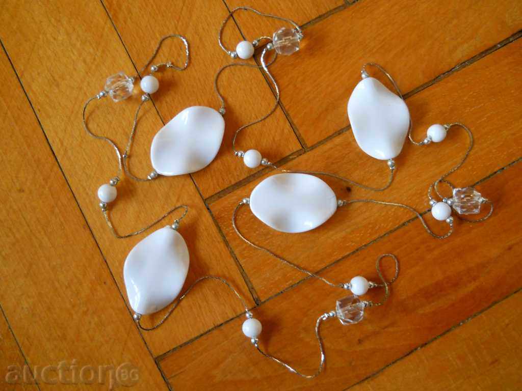 colier - imitație sidef și perle
