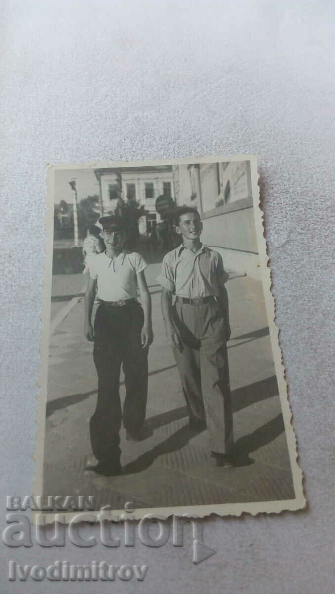 Photo Two young men on a walk 1939
