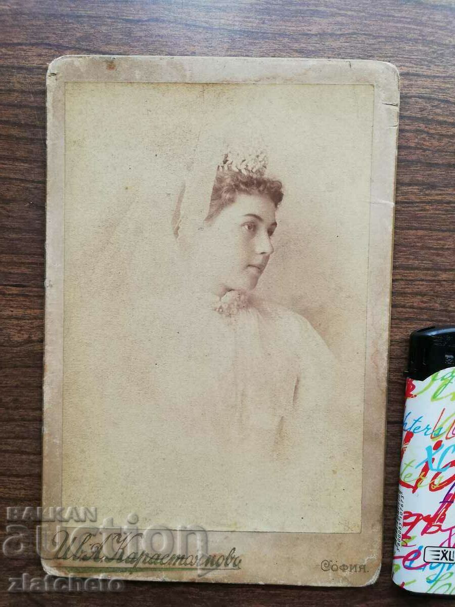Old photo cardboard - studio Ivan Kararastoyanov with price 30.00 BGN | € 15.34 Old photo cardboard - studio Ivan Kararastoyanov with price 30.00 BGN | € 15.34