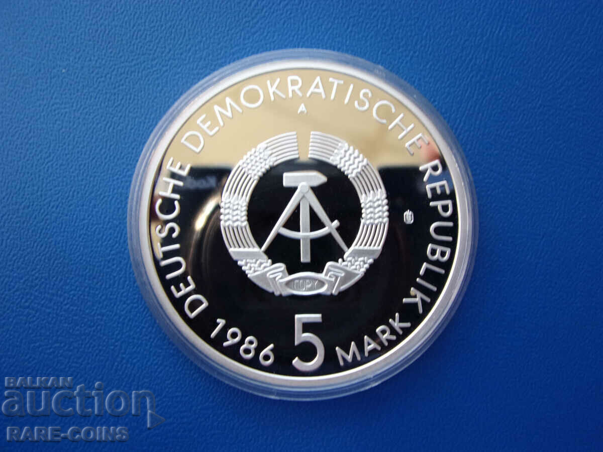 GDR 5 Stamps 1986 UNC PROOF Motive-SAMPLE Σπάνιο