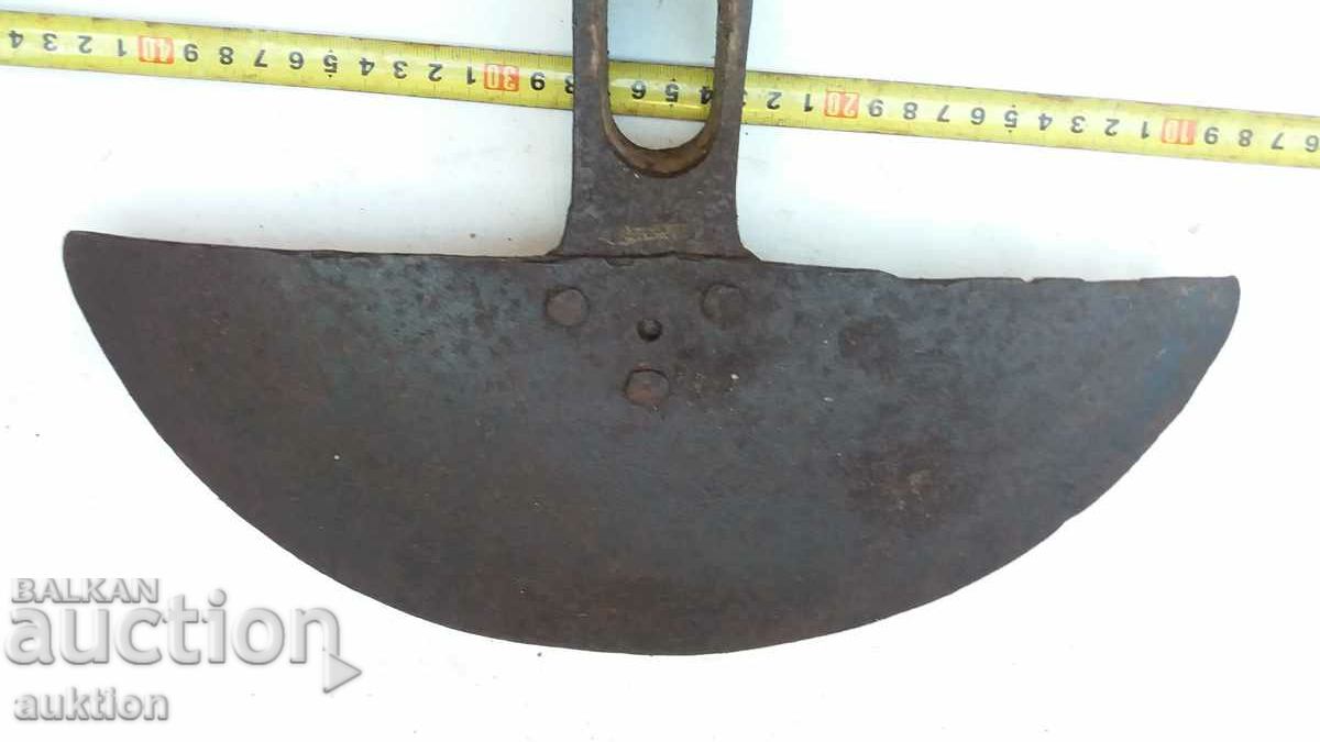FORGED RENAISSANCE HOE, TOOL, BLADE - 7 FORGED RENAISSANCE HOE, TOOL, BLADE - 7