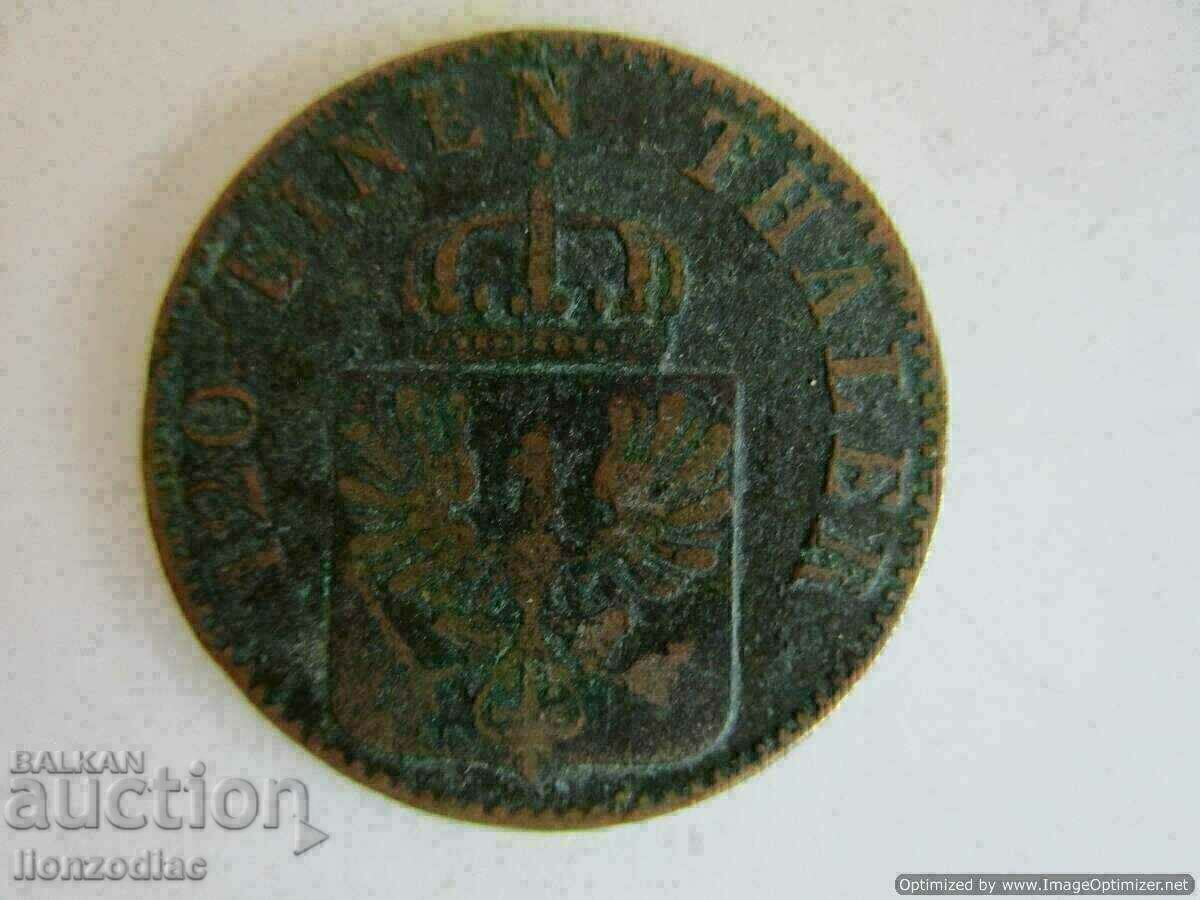 ❗❗Германия, 3 пфенинга 1862, непочистена, патина❗❗ с цена 10.00 лв. | € 5.11 ❗❗Германия, 3 пфенинга 1862, непочистена, патина❗❗ с цена 10.00 лв. | € 5.11