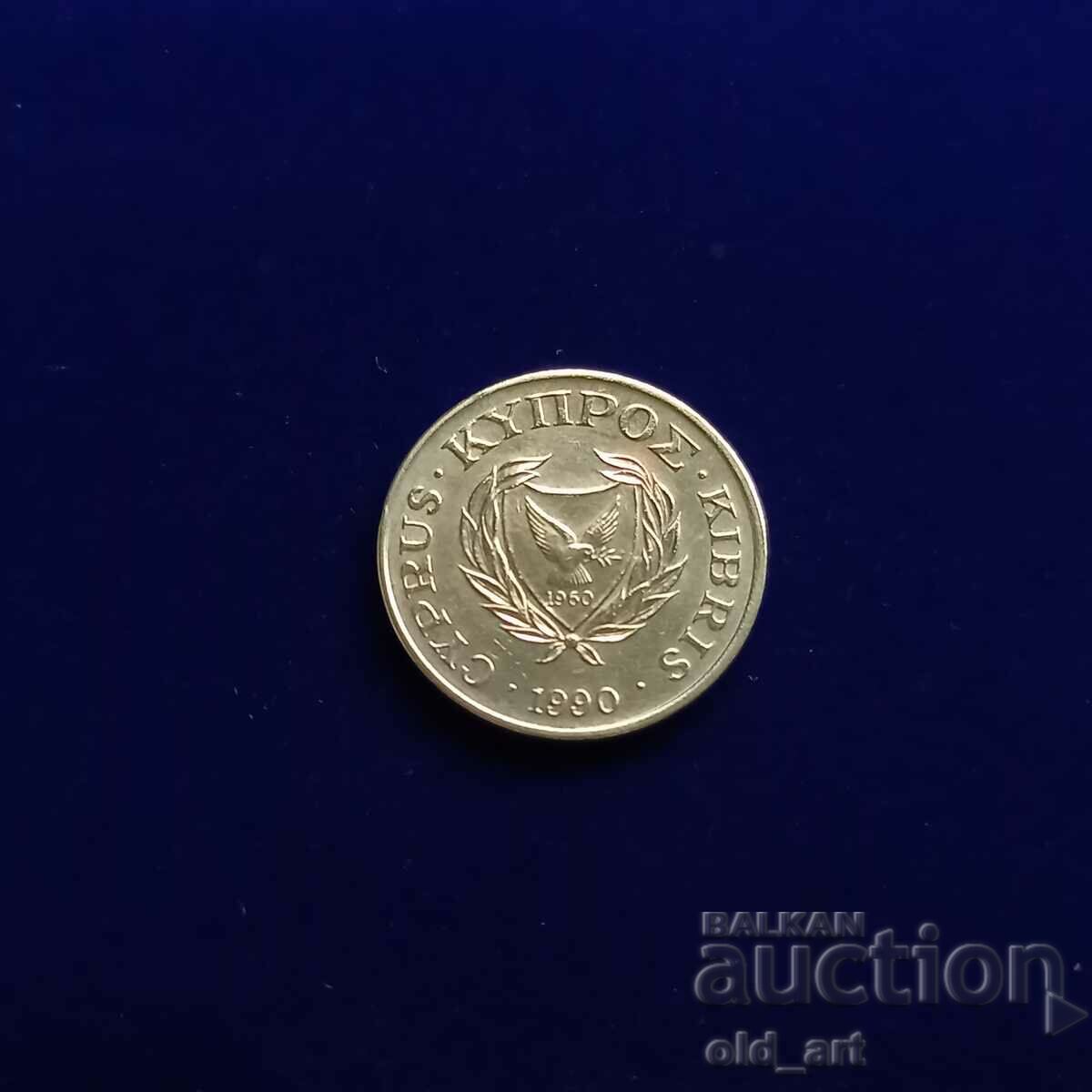 Coin - Cyprus, 2 cents 1990 with price 1.00 BGN | € 0.51 Coin - Cyprus, 2 cents 1990 with price 1.00 BGN | € 0.51