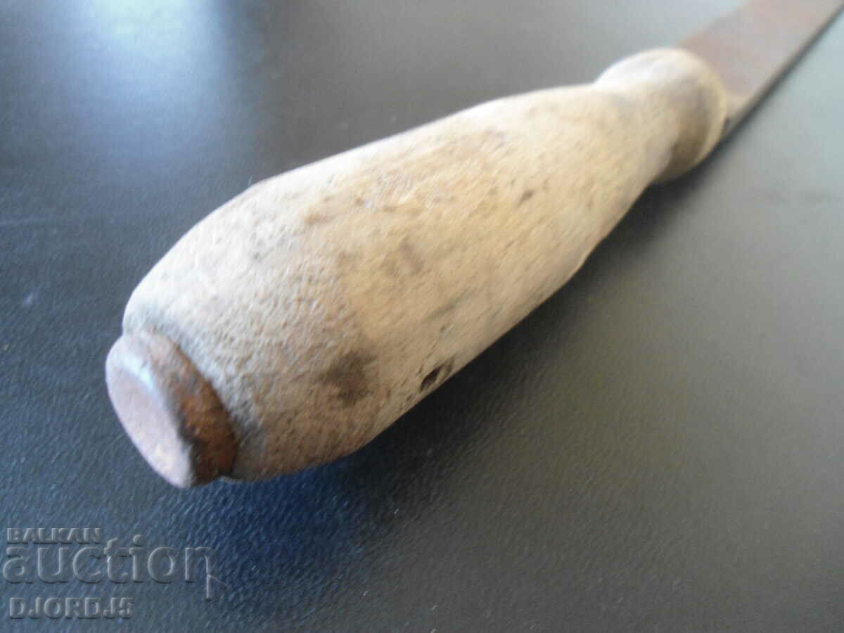 Auction Old hacksaw, markings, wooden handle Auction Old hacksaw, markings, wooden handle