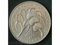 4 dolari 1970 FAO, Barbados