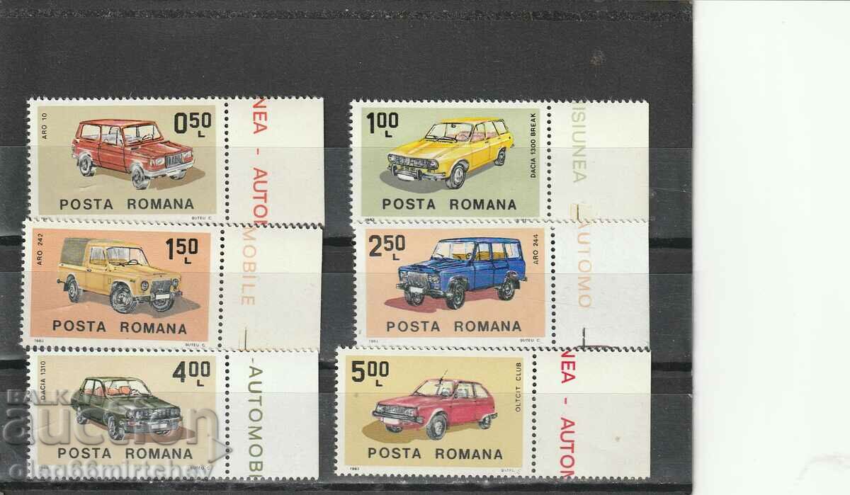România-1983 Mașini MiN3959/5 curate