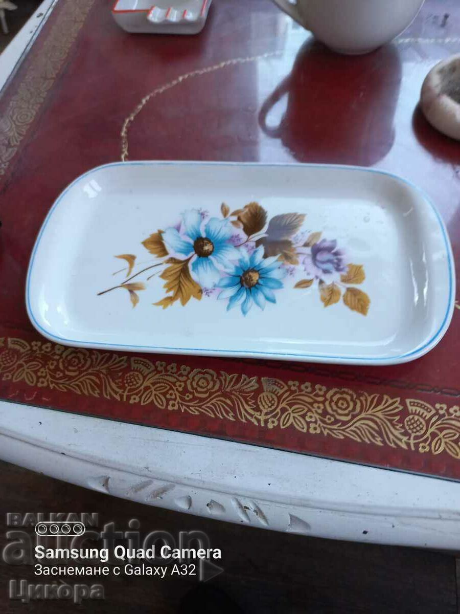OLD PORCELAIN TRAY PLATE