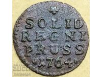 1 solid 1764 Germany Prussia silver