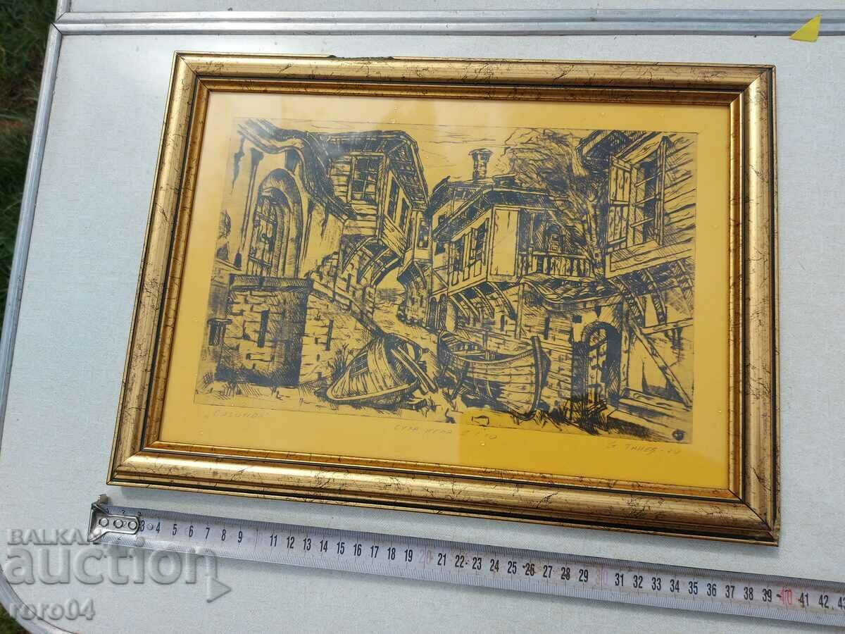 SOZOPOL - DRY NEEDLE 2/10 - St. TANEV 80 years old with price 195.00 BGN | € 99.70 SOZOPOL - DRY NEEDLE 2/10 - St. TANEV 80 years old with price 195.00 BGN | € 99.70