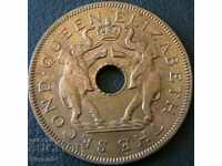 1 penny 1956, Rhodesia and Nielsland