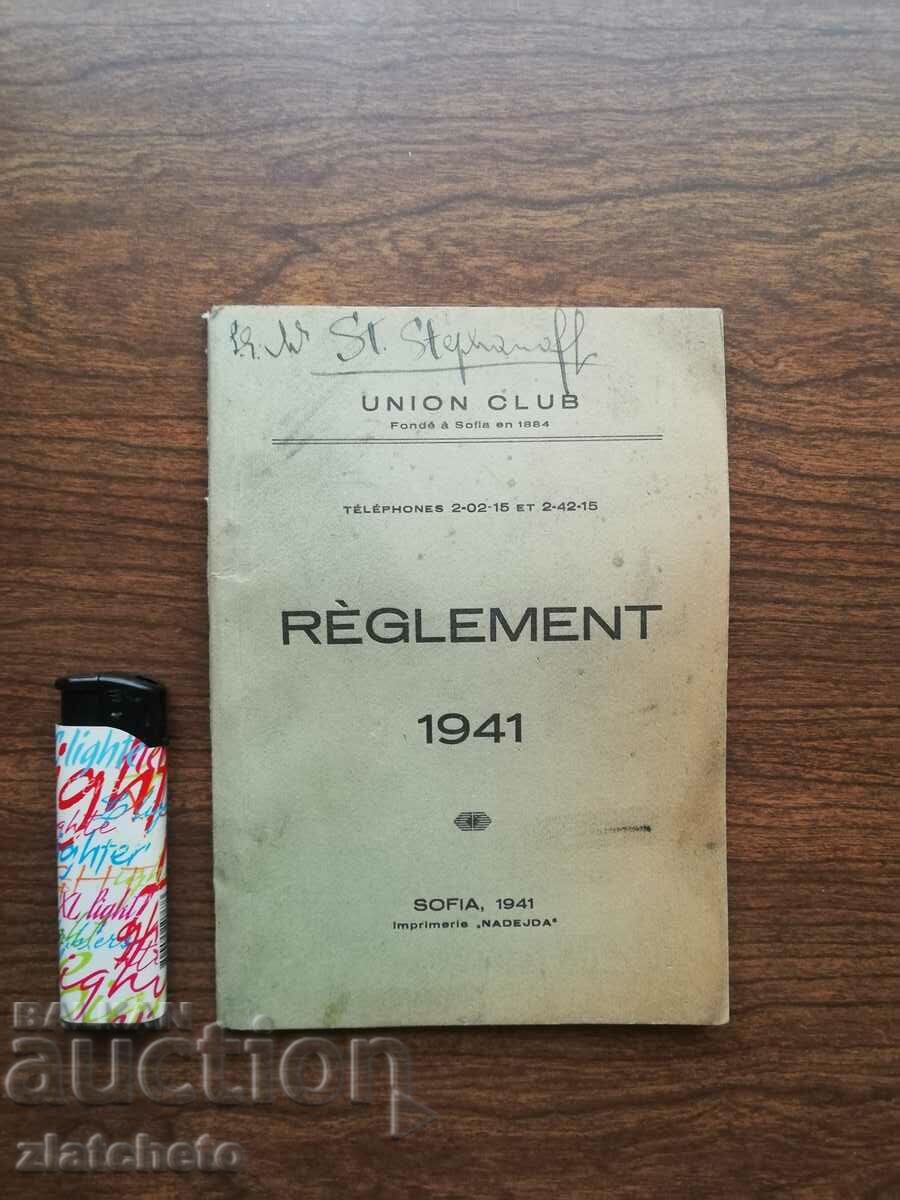 Union Club - Reglement 1941