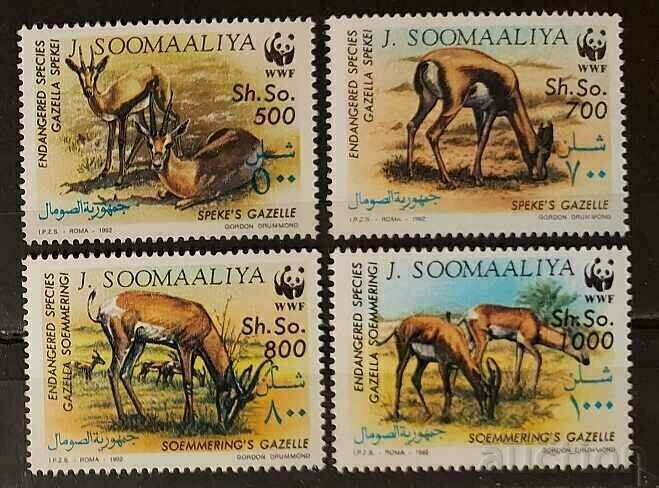 Somalia 1992 WWF Fauna MNH