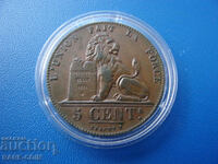 RS(43) Belgia 5 Cent 1851 Foarte rar