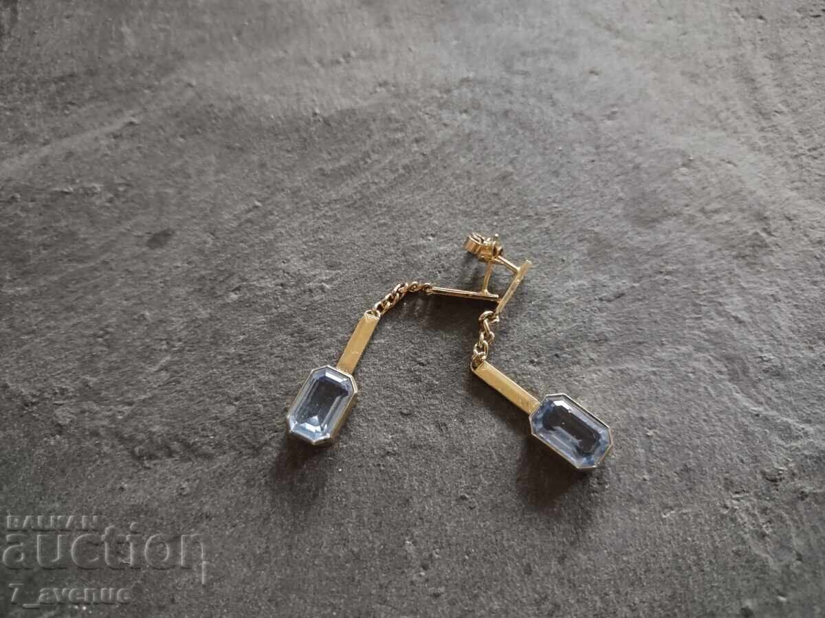 Сребърни обици със син Топаз, позлата 12.12.2025 с цена 99.00 лв. | € 50.62 Сребърни обици със син Топаз, позлата 12.12.2025 с цена 99.00 лв. | € 50.62