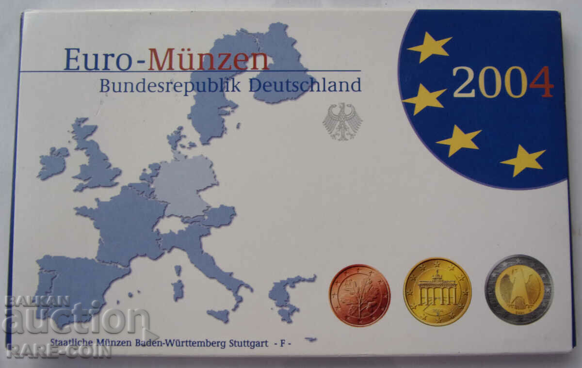 RS(43)  Германия  Сет 8 Евро Монети 2004 F  PROOF UNC  Rare - 5