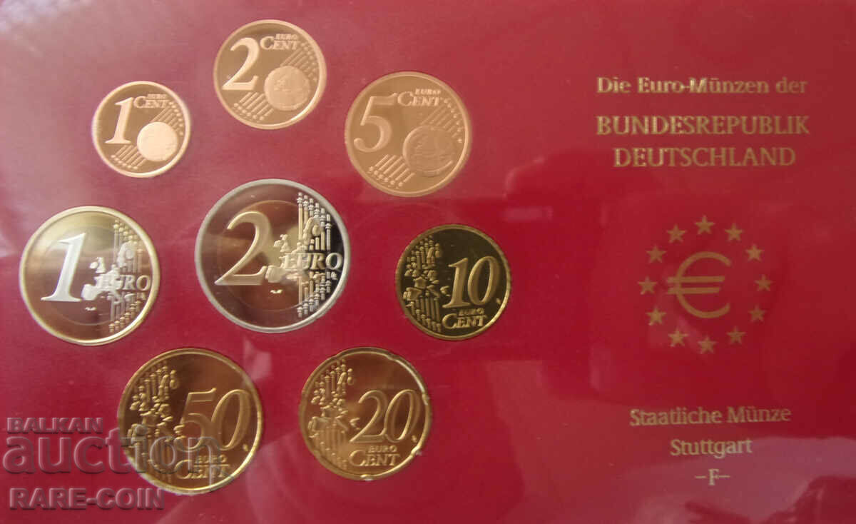 RS(43)  Германия  Сет 8 Евро Монети 2004 F  PROOF UNC  Rare