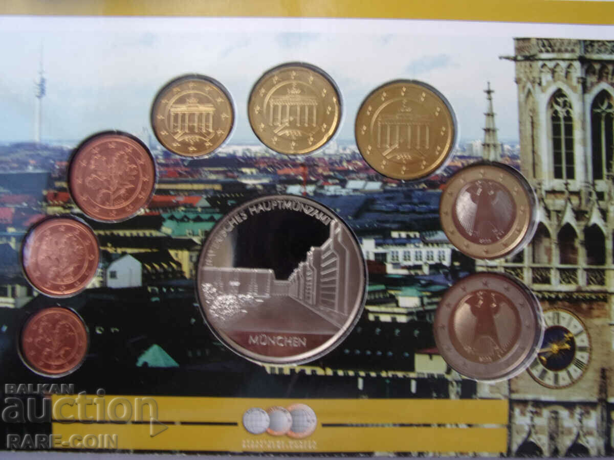 RS(43) Munchen Set 8 monede euro 2003 Medalie de argint UNC Rare - 5