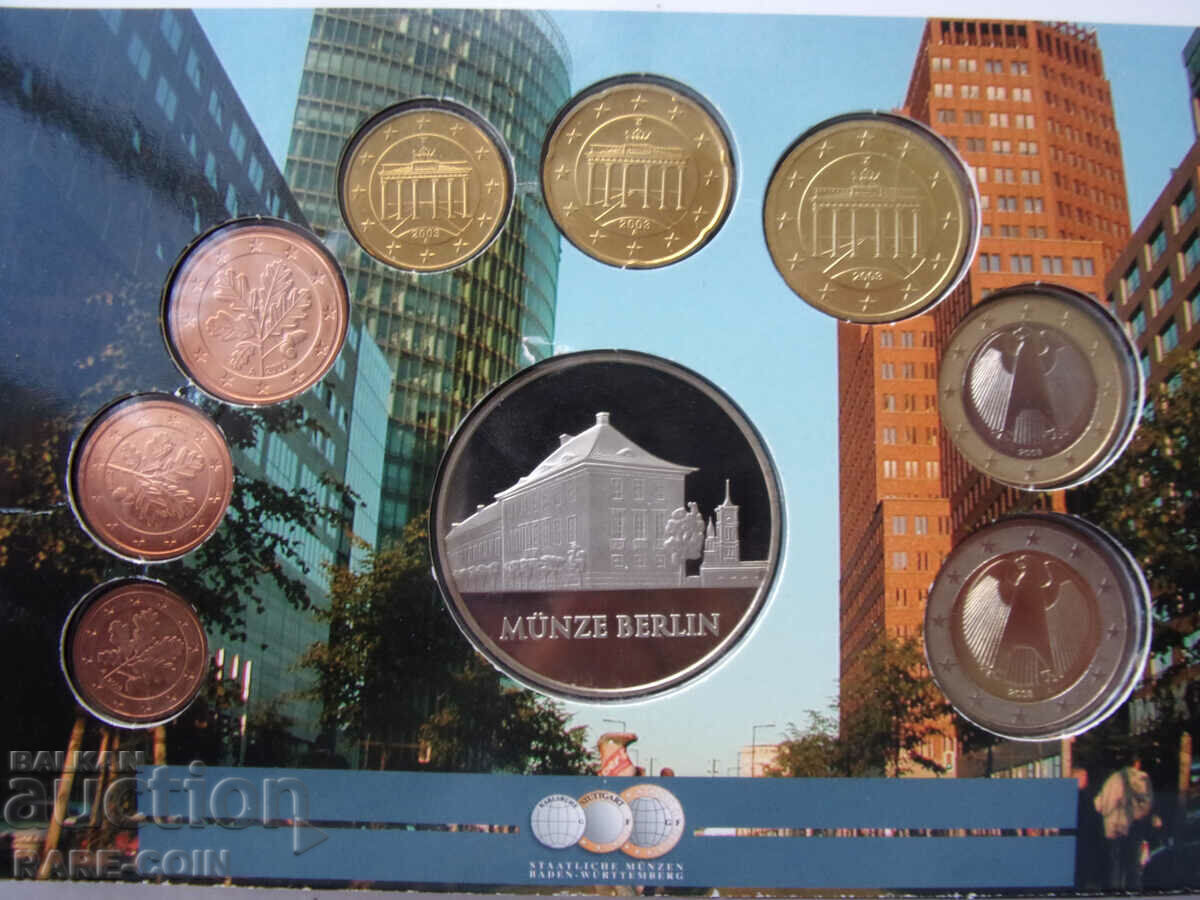 RS(43) Berlin Set 8 monede euro 2003 Medalie de argint UNC Rare - 5