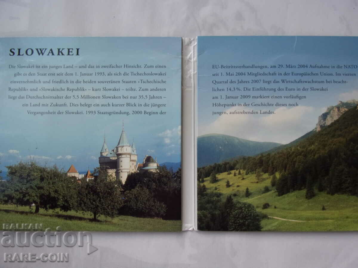 RS(43) Slovacia Set 8 Monede Euro 2009 UNC Rare cu preț € 16.36 | 32.00 BGN