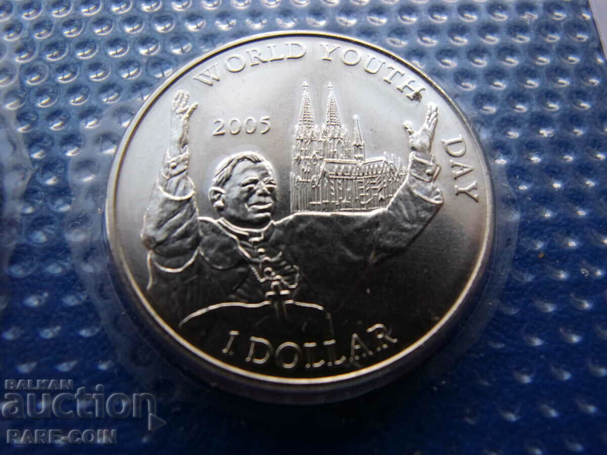 RS(43) Liberia Set 4 x 1 Dollar 2005 Coins 2005 UNC Rare - 5 RS(43) Liberia Set 4 x 1 Dollar 2005 Coins 2005 UNC Rare - 5