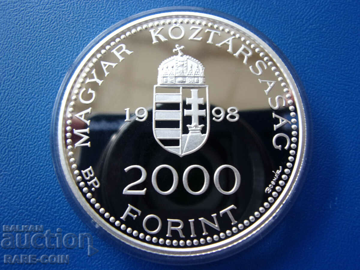 RS(43)  Унгария  2000  Форинта  1998  PROOF UNC Rare с цена € 58.80 | 115.00 лв.