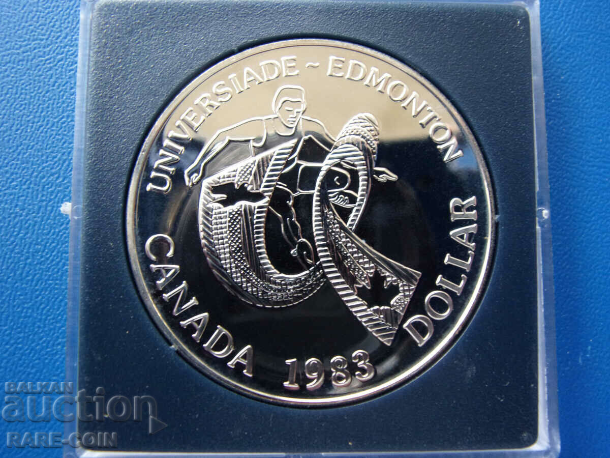 RS(43) Canada 1 Dollar 1983 Silver 23.32 grams UNC Rare