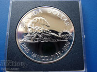 RS(43) Canada 1 dolar 1986 Argint 23,32 grame UNC Rare