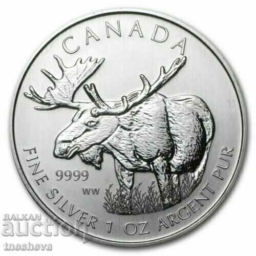 ARGINT -1 UNCIA -5 DOLARI CANADA - 2012 -UNC ARGINT -1 UNCIA -5 DOLARI CANADA - 2012 -UNC