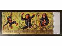 Γουινέα 1977 Πανίδα / Ζώα / Χιμπατζής Gold MNH