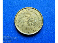 Испания 10 евроцента Euro cent 2000