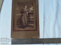 Снимка картон Млада Жена 1919 НШП