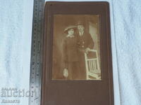 Снимка картон мъж и жена 1922   НШП