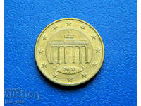 Германия 10 евроцента Euro cent 2002A