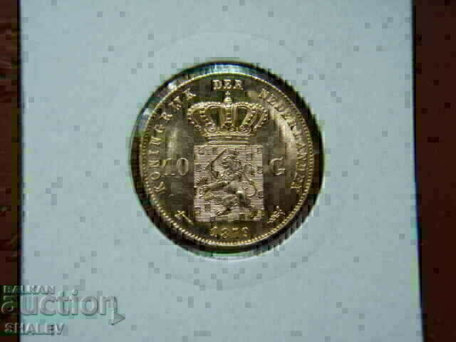 Licitație 10 Gulden 1879 Olanda - Unc (aur) Licitație 10 Gulden 1879 Olanda - Unc (aur)