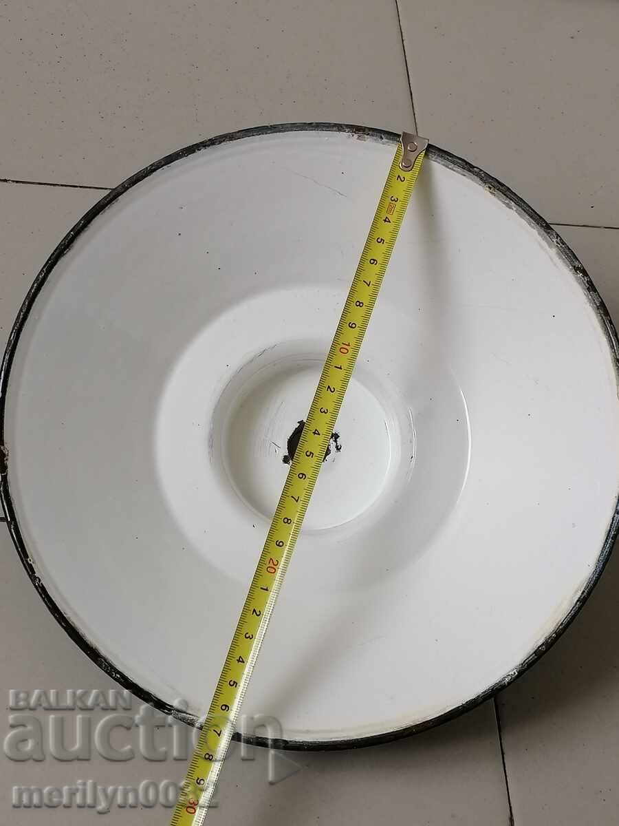 Old lamp reflector enamel stand - 5