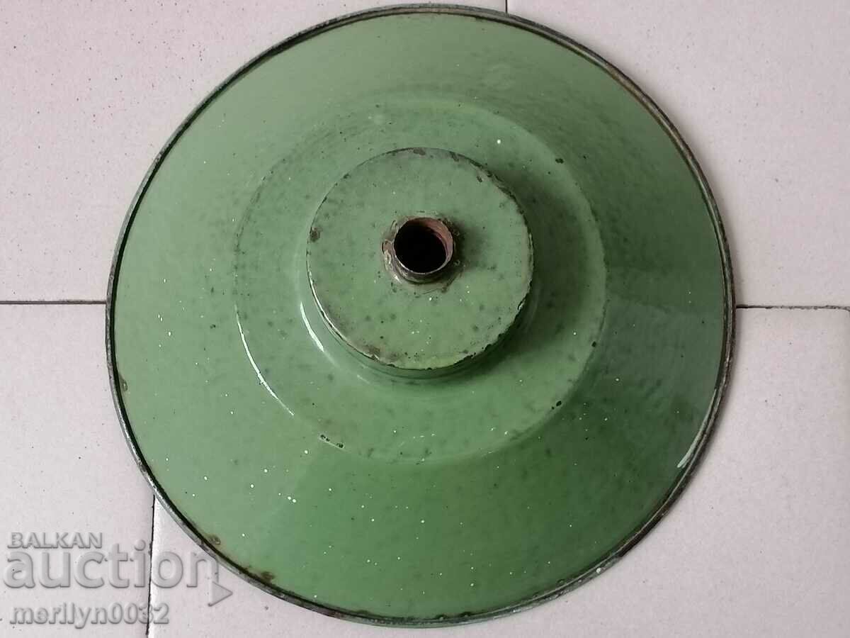 Old lamp reflector enamel stand - 6