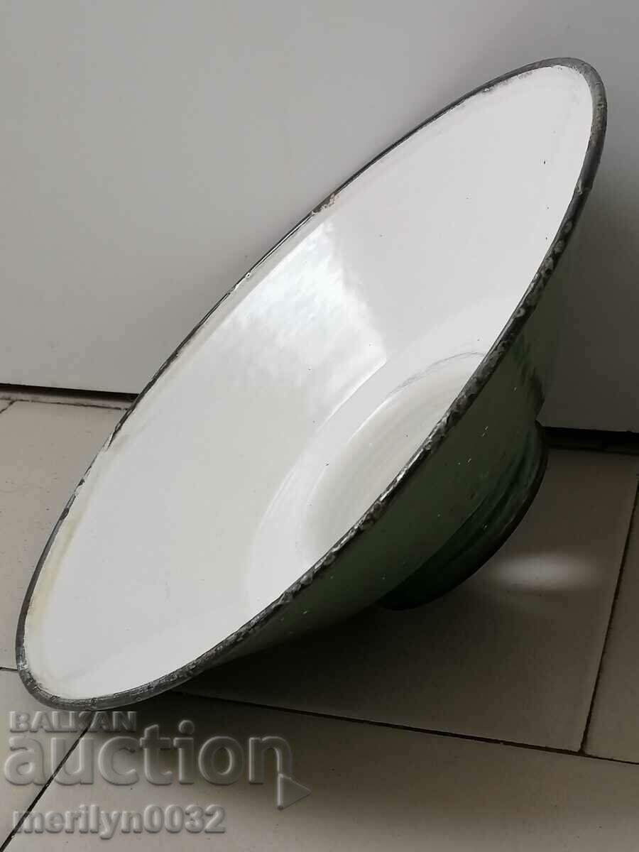 Old lamp reflector enamel stand - 7