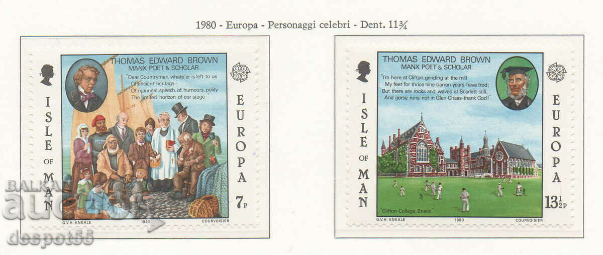 1980. Insula Man. Europa - Celebrități.