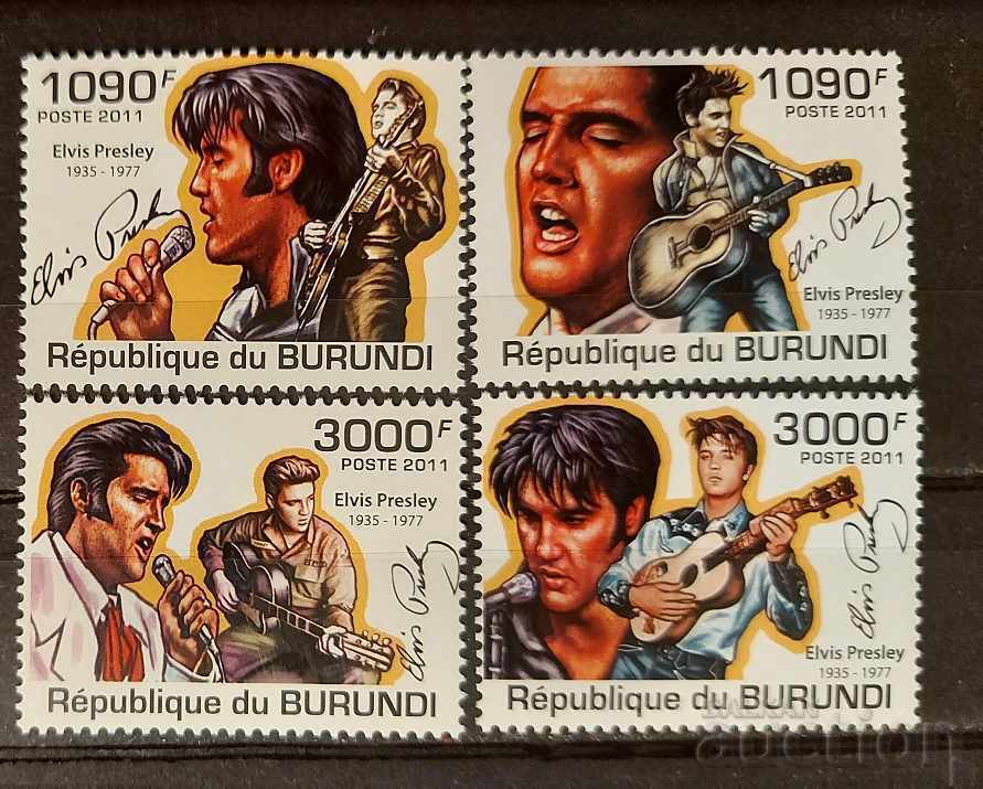 Burundi 2011 Personalități / Elvis Presley / Muzică 8 € MNH