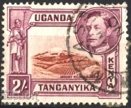 Ștampilat Regele George al VI-lea 1937 Kenya Uganda Tanganyika