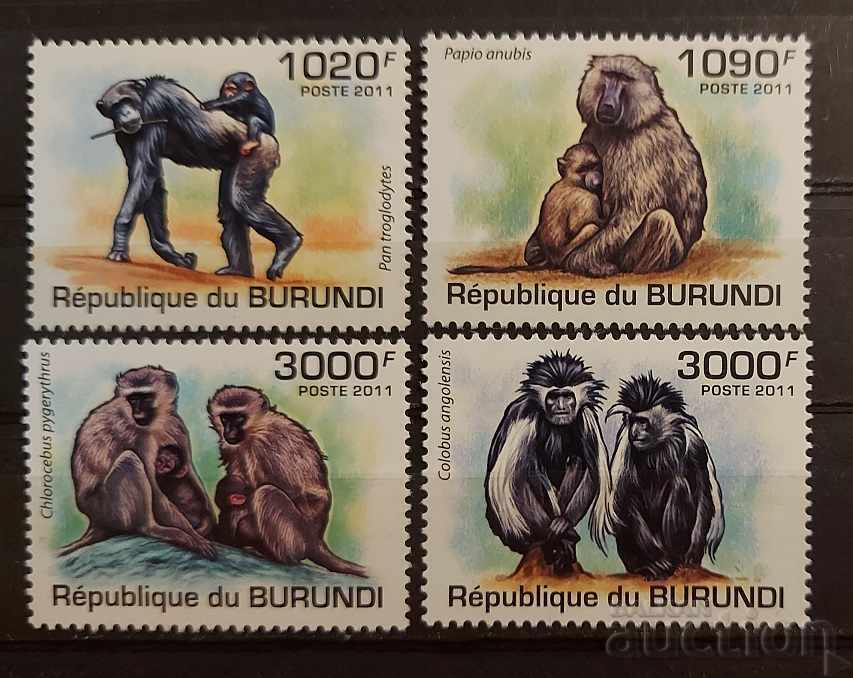 Бурунди 2011 Фауна/Животни/Маймуни 8 € MNH