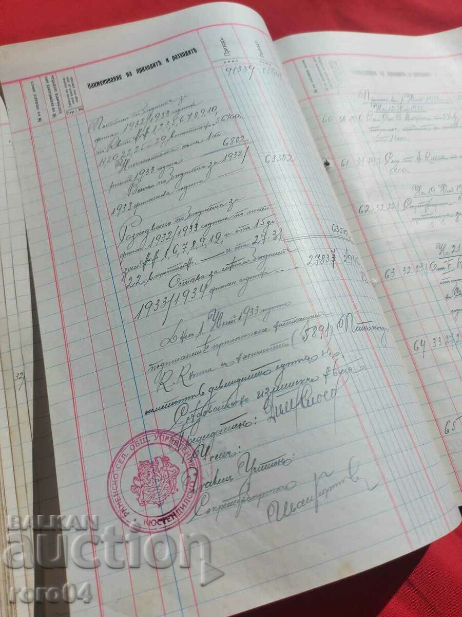 KYUSTENDILSKO - satul RANINTSI - CASHBOOK - 5